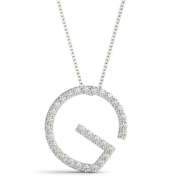 Petite Initial Pendant - Letters G - M