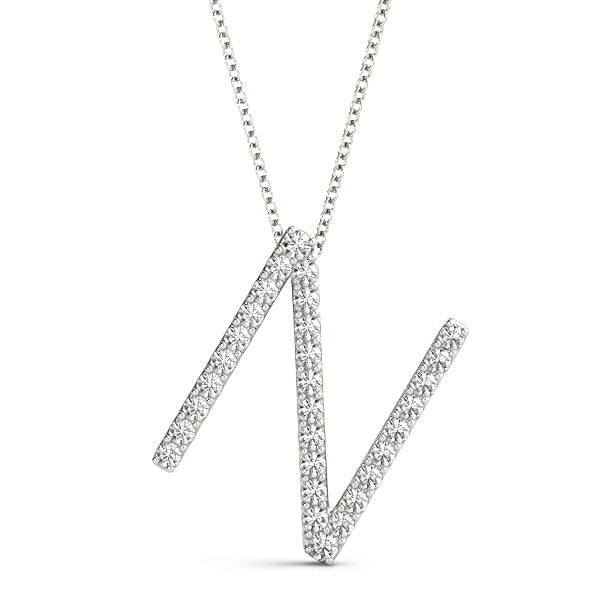 Petite Initial Pendant- Letters N - T