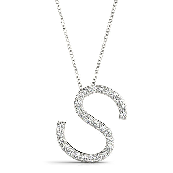 Petite Initial Pendant- Letters N - T