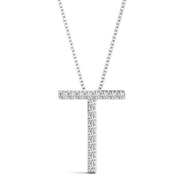 Petite Initial Pendant- Letters N - T