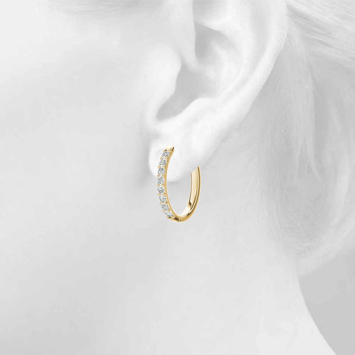Lilly Lab Grown Diamond Huggie Earrings