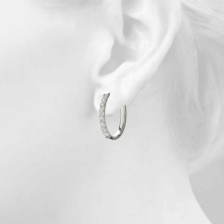 Lilly Lab Grown Diamond Huggie Earrings