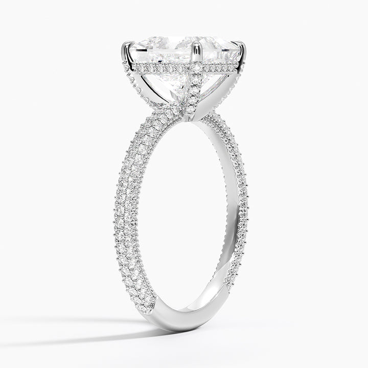 Princess 3-row pave setting