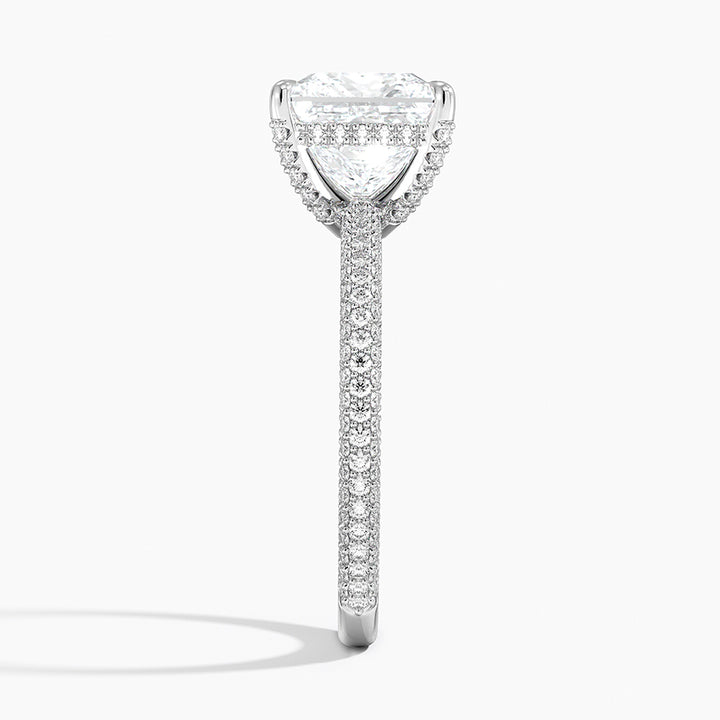 Princess 3-row pave setting