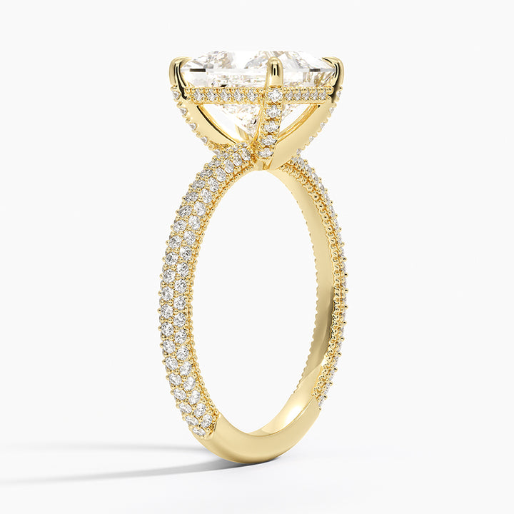 Princess 3-row pave setting