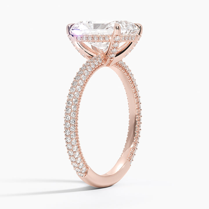 Radiant 3-row pave setting