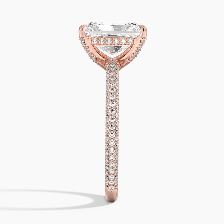 Radiant 3-row pave setting