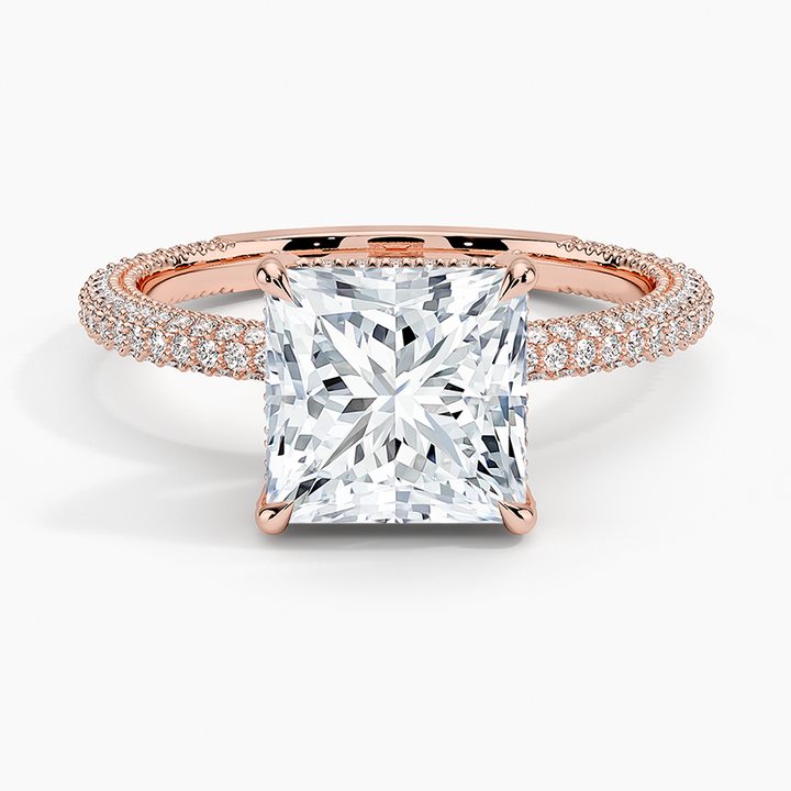 Princess 3-row pave setting