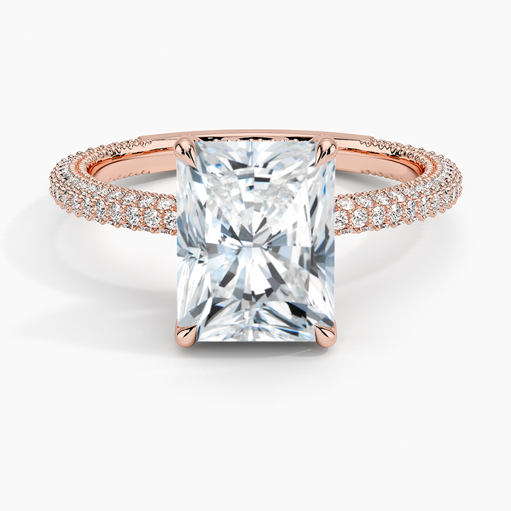 Radiant 3-row pave setting