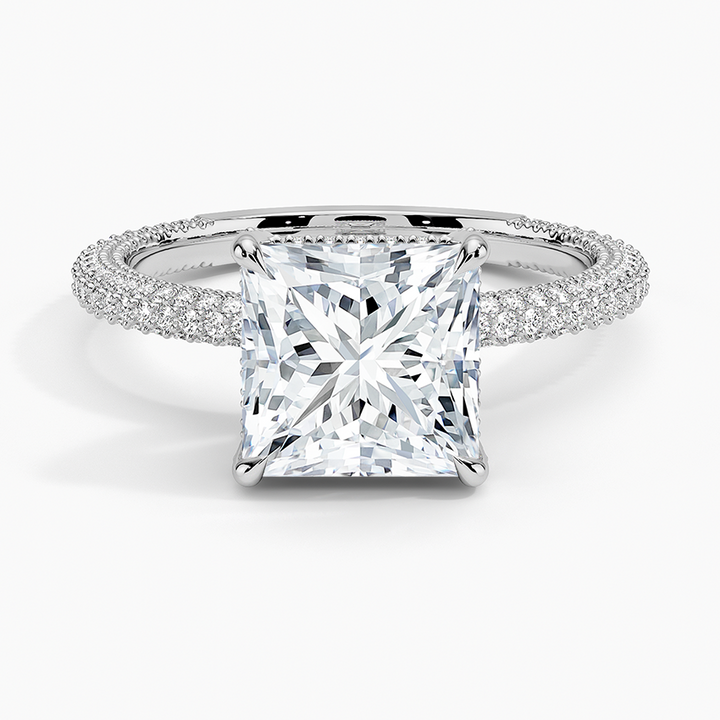 Princess 3-row pave setting