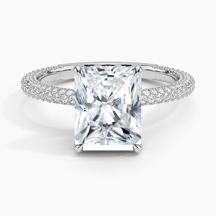 Radiant 3-row pave setting