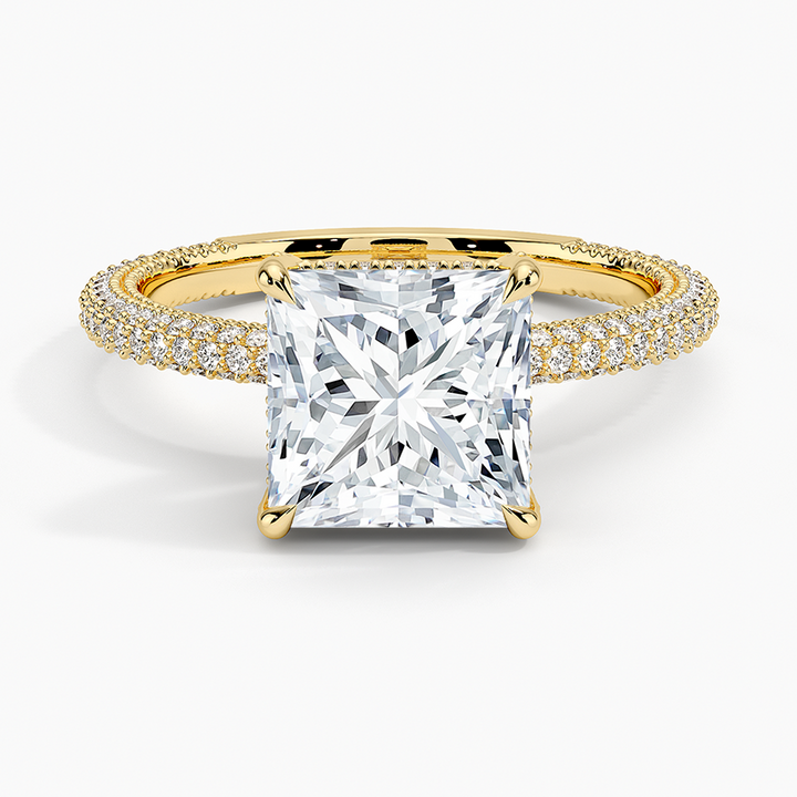 Princess 3-row pave setting