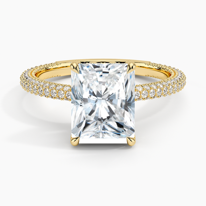 Radiant 3-row pave setting
