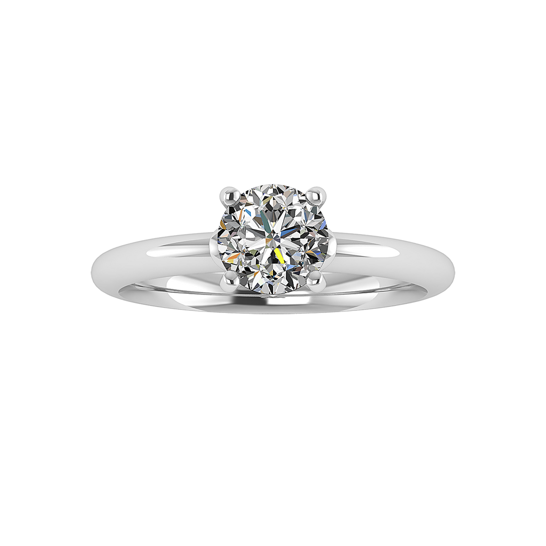 Pansy Solitaire Engagement Ring