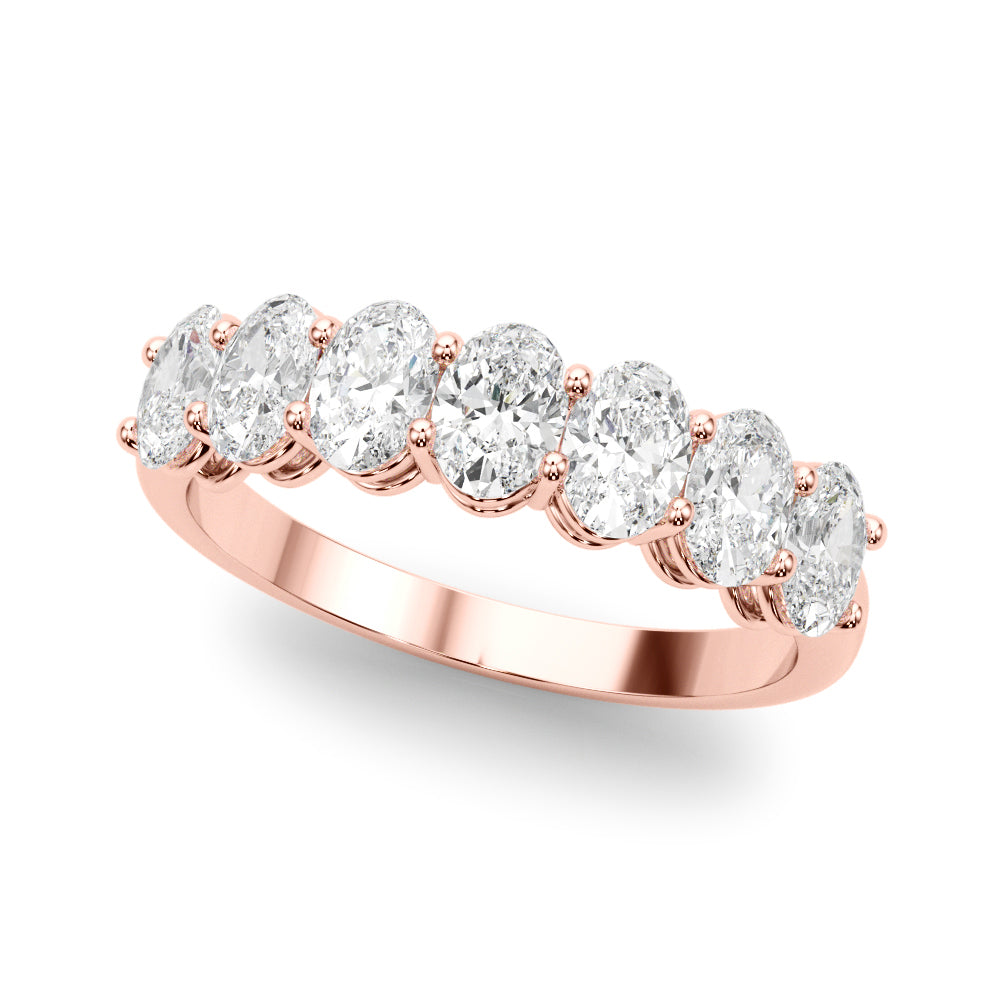 Jo Oval Women's Diamond Wedding Band