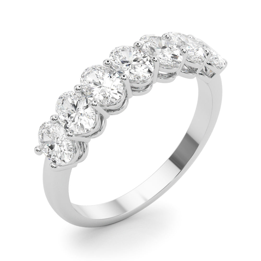 Jo Oval Women's Diamond Wedding Band