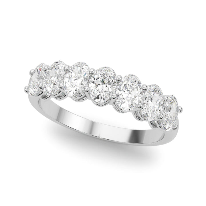 Jo Oval Women's Diamond Wedding Band