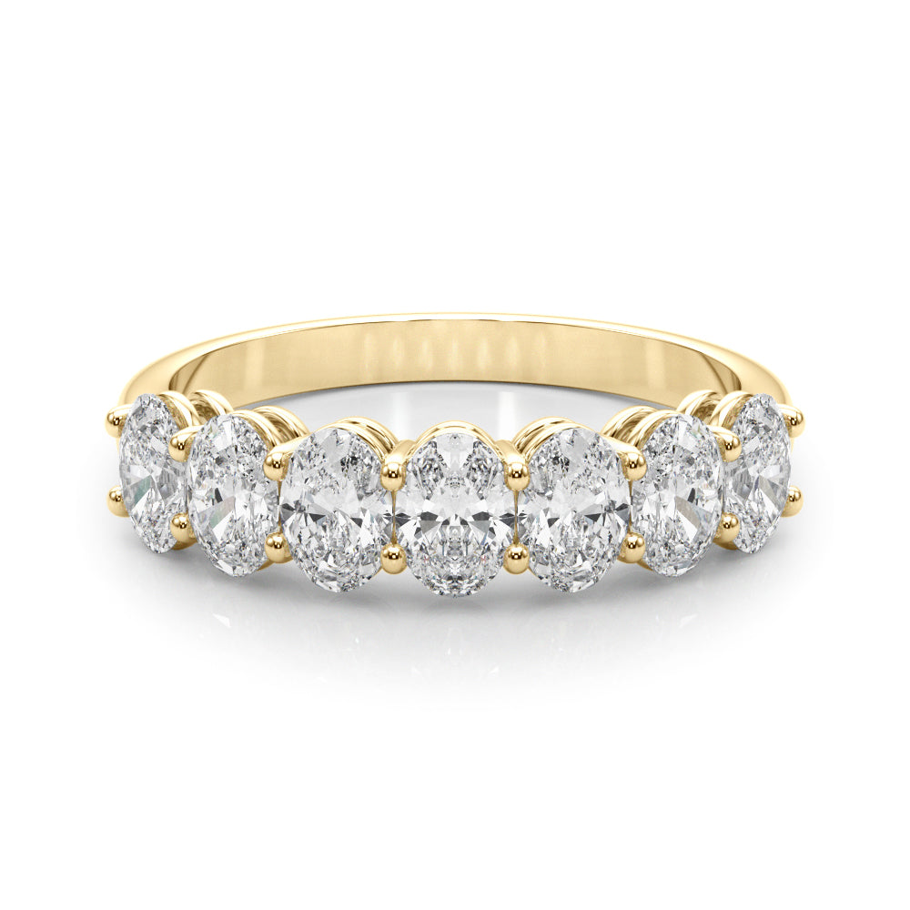 Jo Oval Women's Diamond Wedding Band