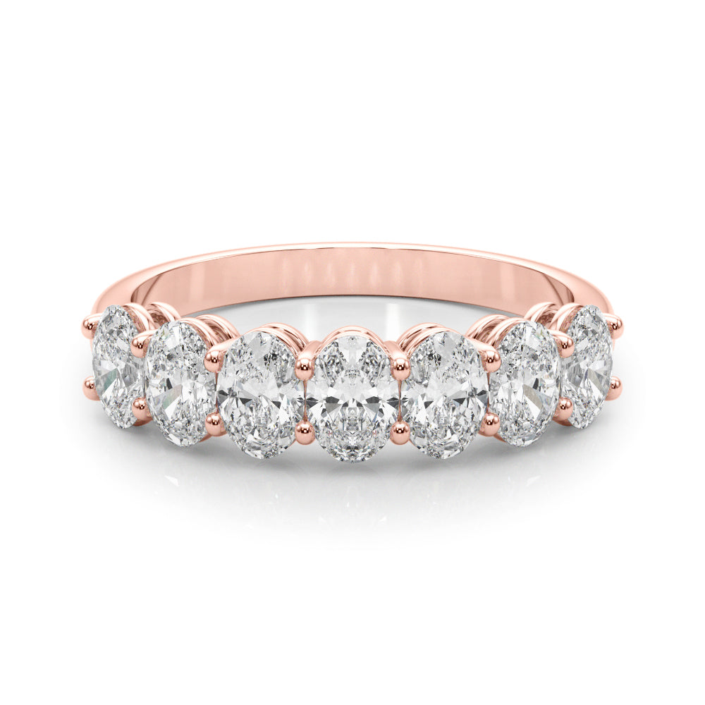 Jo Oval Women's Diamond Wedding Band