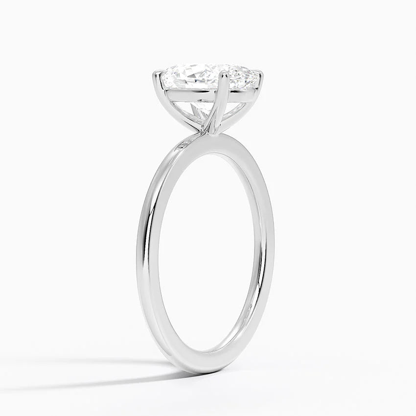 3ct Oval F VVS2 Solitaire Ring