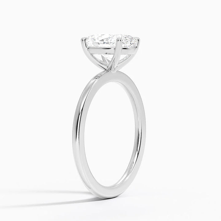 3ct Oval F VVS2 Solitaire Ring