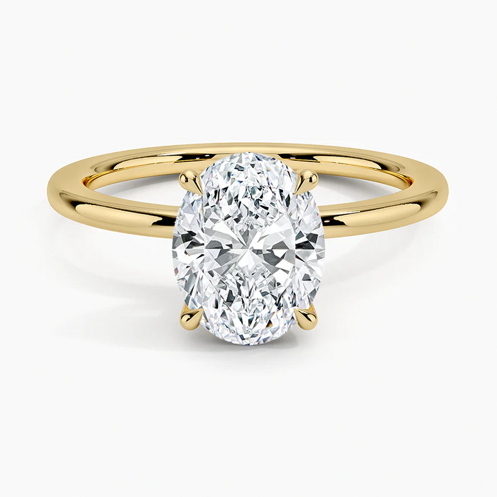 3ct Oval F VVS2 Solitaire Ring