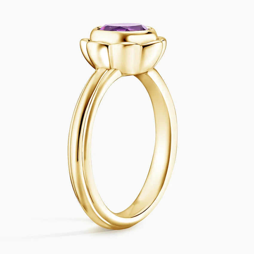 Flora Bloom Ring – 1ct Lab Diamond or Amethyst