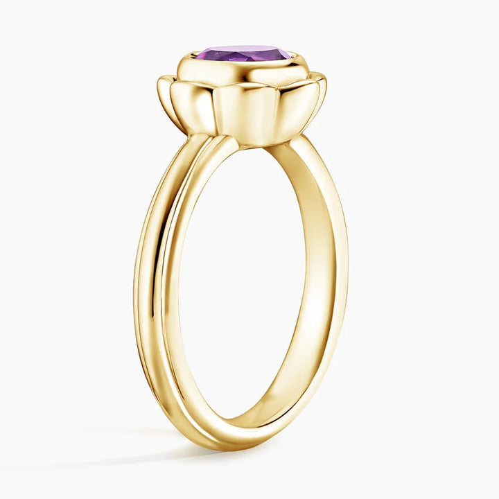 Flora Bloom Ring – 1ct Lab Diamond or Amethyst