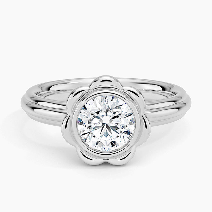 Flora Bloom Ring – 1ct Lab Diamond or Amethyst