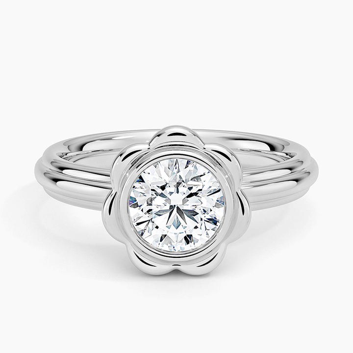Flora Bloom Ring – 1ct Lab Diamond or Amethyst