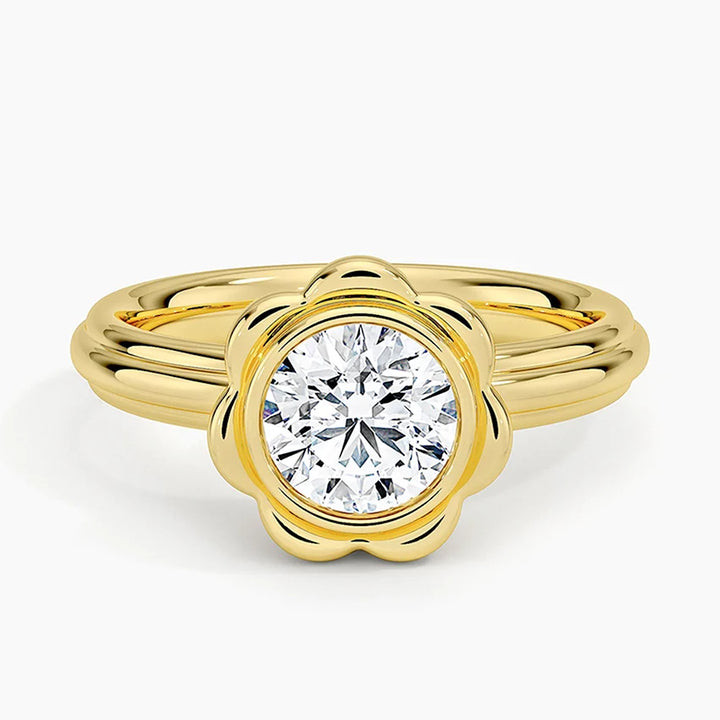 Flora Bloom Ring – 1ct Lab Diamond or Amethyst