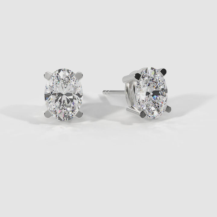 Solitaire Stud Earrings