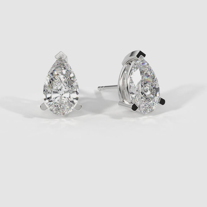 Solitaire Stud Earrings