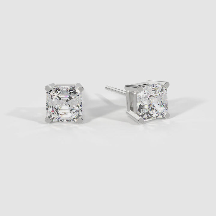 Solitaire Stud Earrings