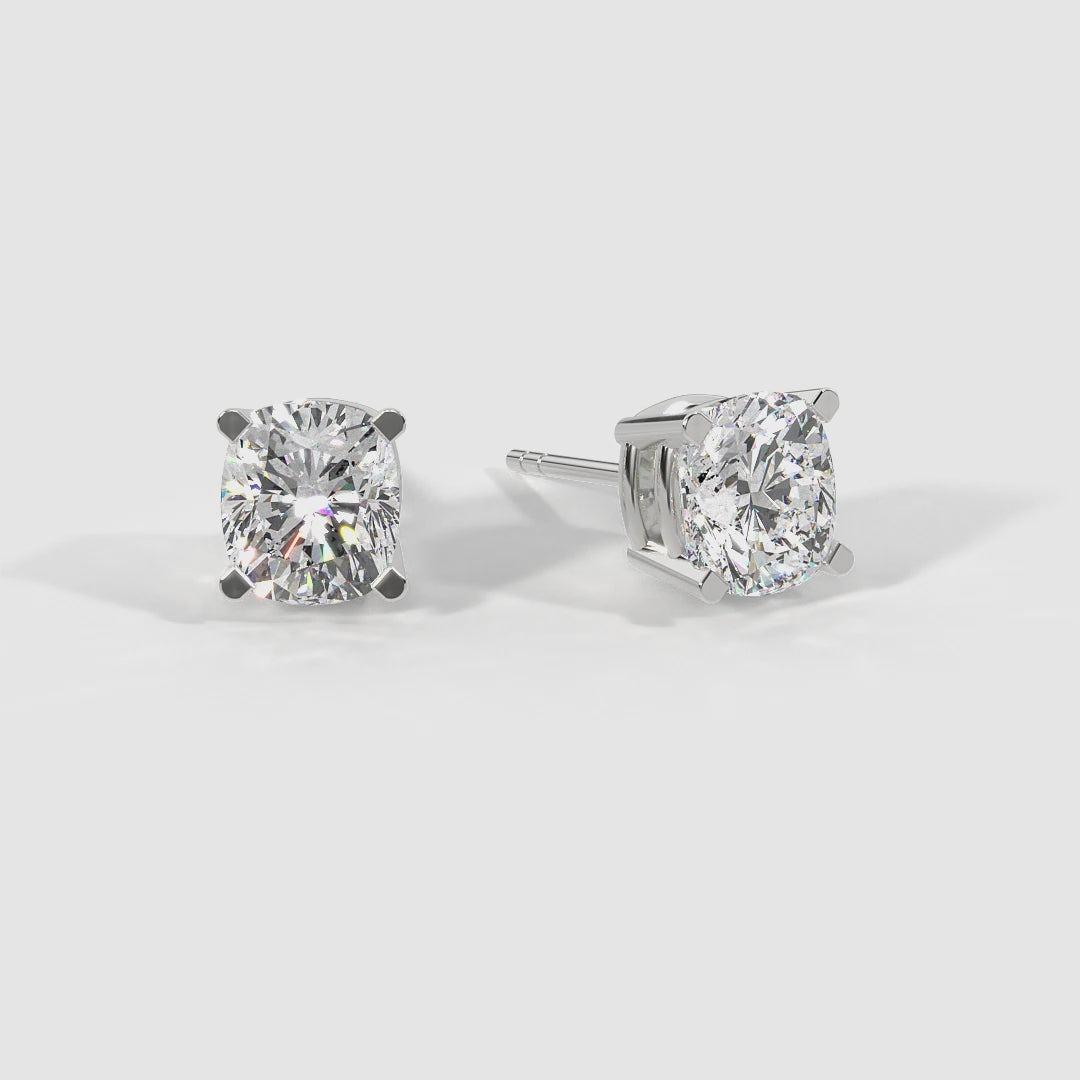 Solitaire Stud Earrings