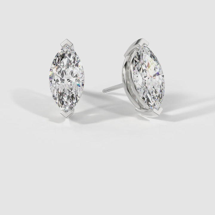 Solitaire Stud Earrings