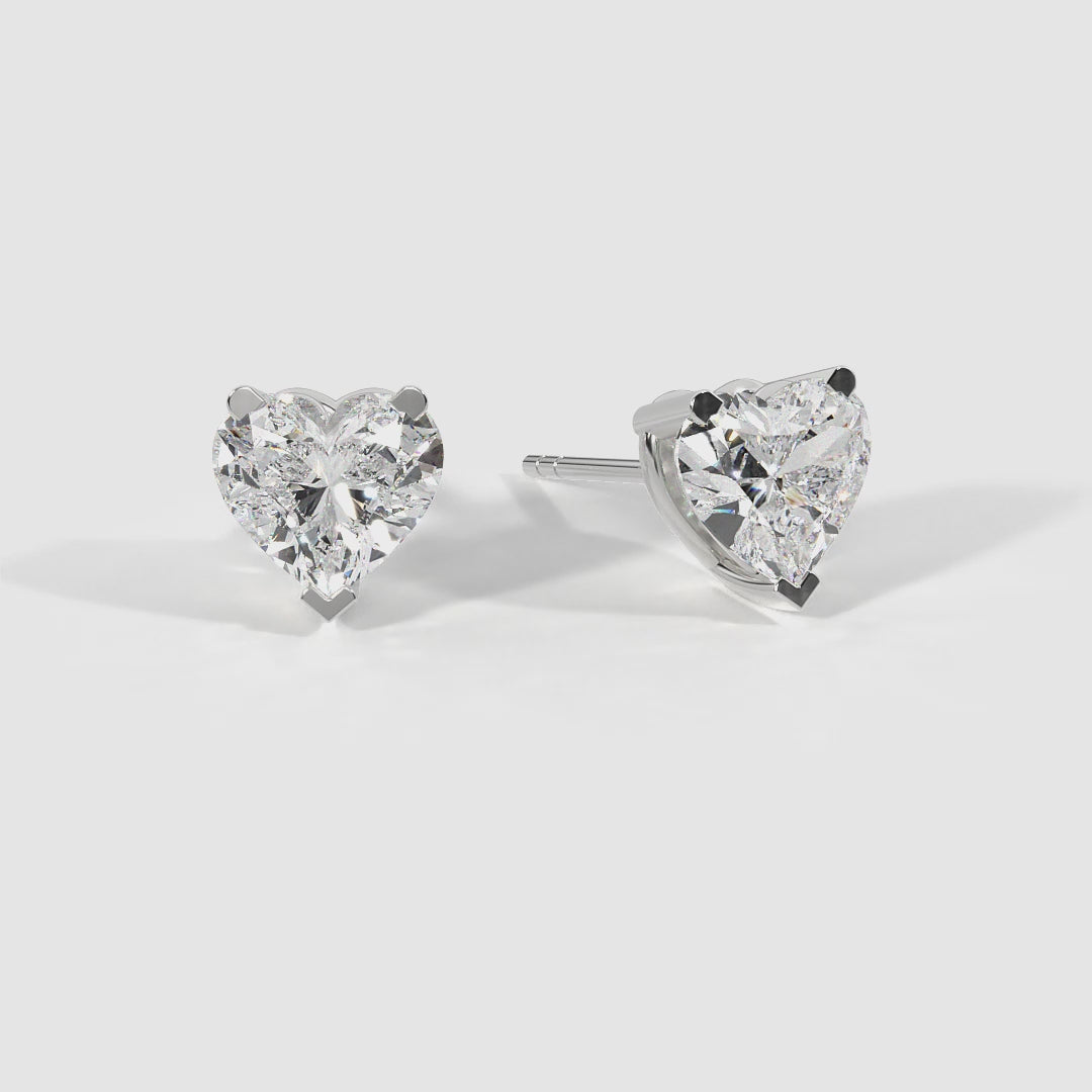 Solitaire Stud Earrings