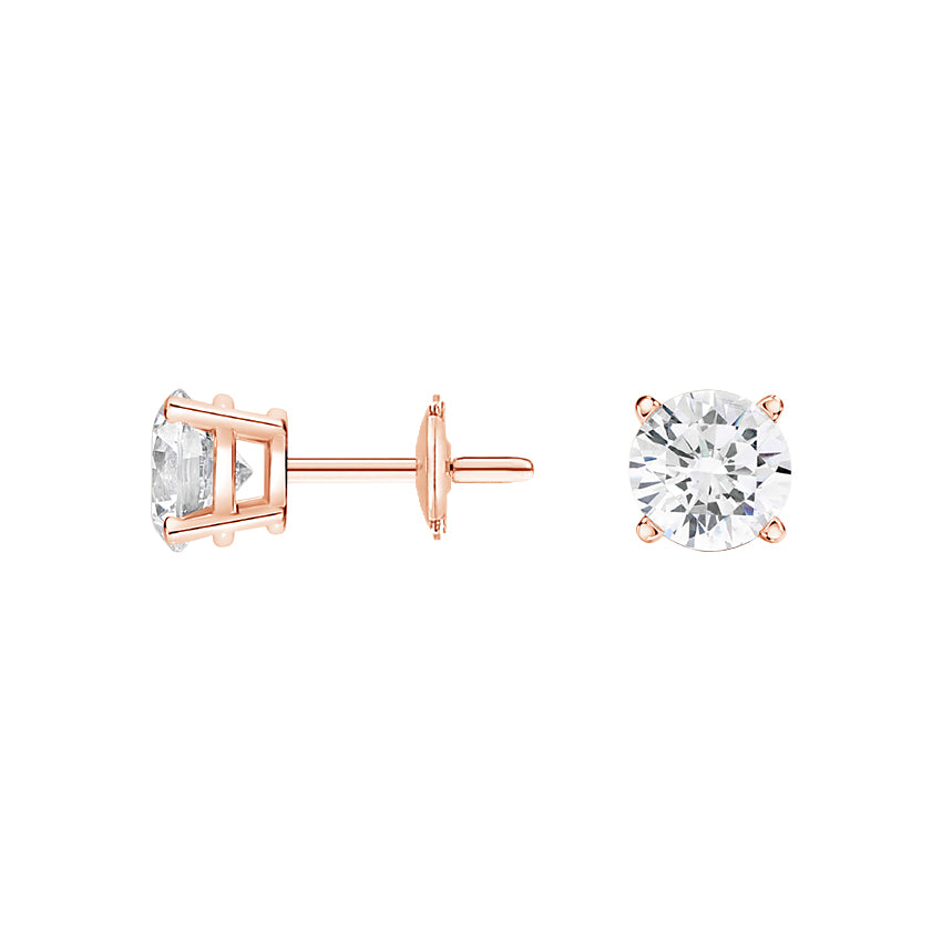 Solitaire Stud Earrings