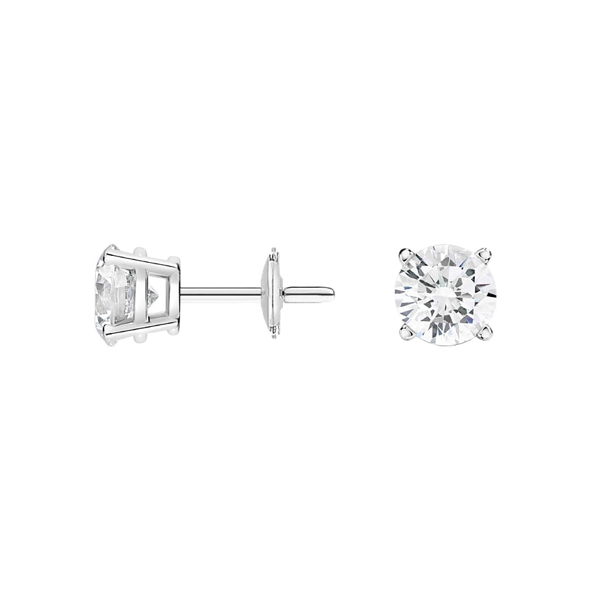 Solitaire Stud Earrings