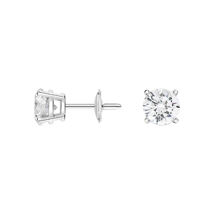 Solitaire Stud Earrings