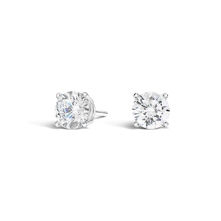 Solitaire Stud Earrings