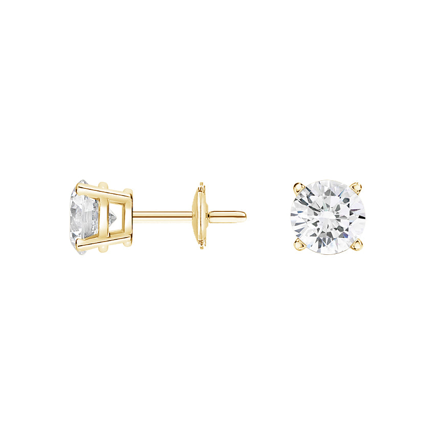 Solitaire Stud Earrings